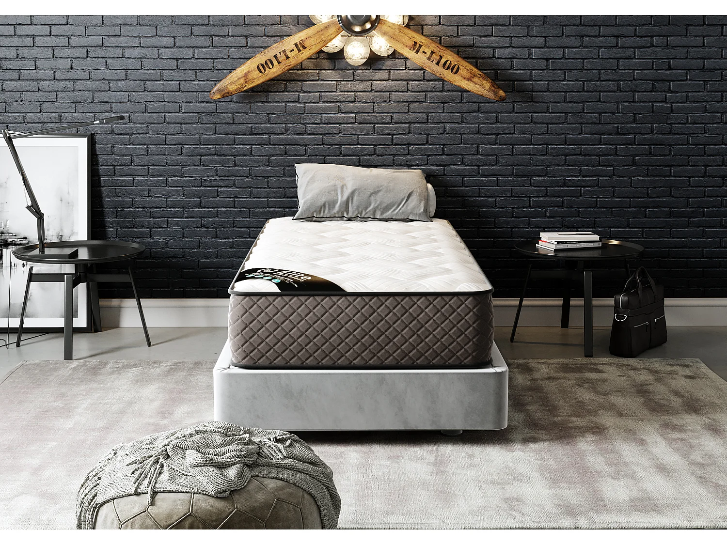 Matelas mousse Hôtel Confort 80x190 hauteur 30cm