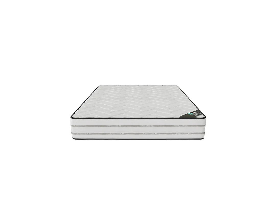 Matelas Memory Foam 160x200 cm Hauteur 25 cm Mousse à Mémoire de Forme tissu stretch double face Soutien mi-ferme
