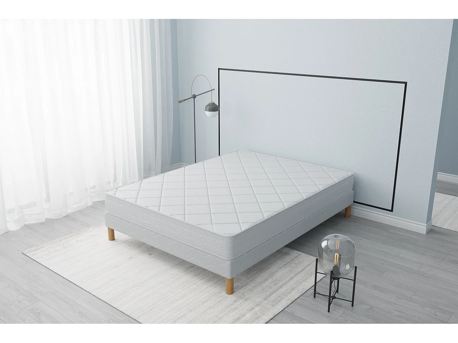 Matelas mousse Senso 200x200 hauteur 17cm