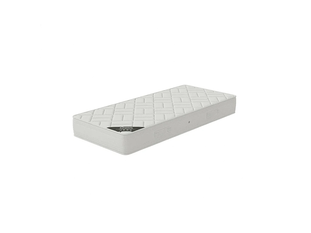 Matelas Zen 90x200 cm Hauteur 20 cm Mousse Polyuréthane Techno Foam Coutil Stretch Hypoallergénique Soutien équilibré