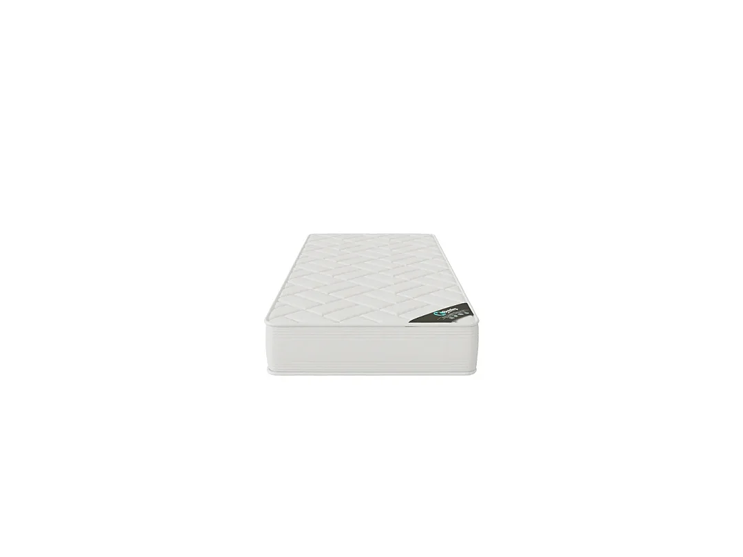 Matelas Zen 90x200 cm Hauteur 20 cm Mousse Polyuréthane Techno Foam Coutil Stretch Hypoallergénique Soutien équilibré
