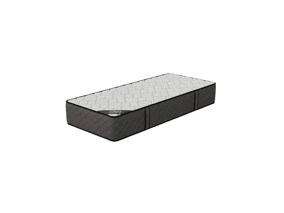 Matelas Hotel Confort 70x190 cm Hauteur 30 cm Mousse Polyuréthane Haute résilience Tissu Stretch Effet Velours Soutien ferme