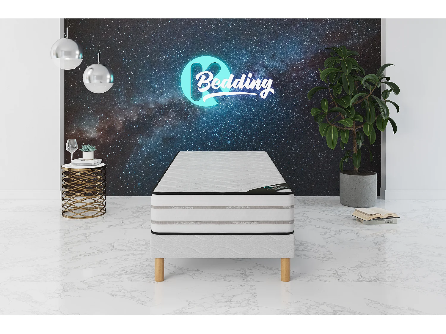 Matelas MemoryFoam 90x200 hauteur 25cm