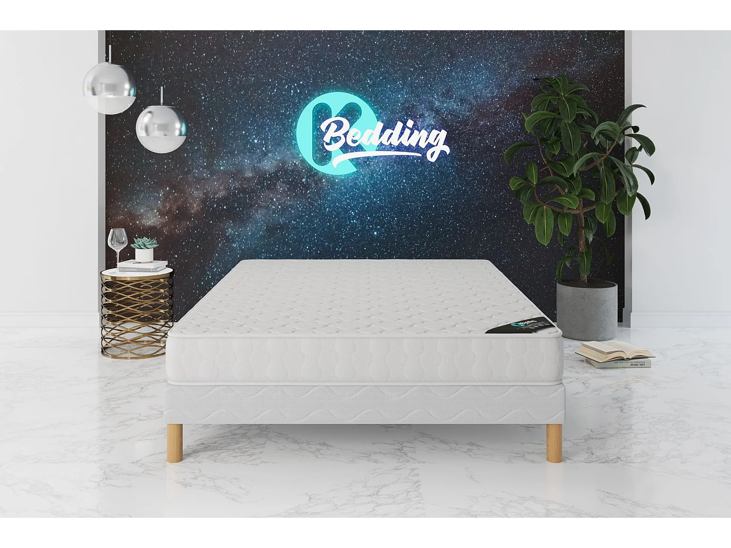 Matelas Confort + 140x190 hauteur 17cm