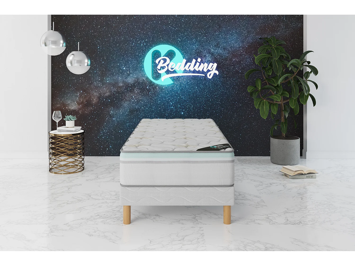Matelas Aloe Vera 90x200 hauteur 27cm