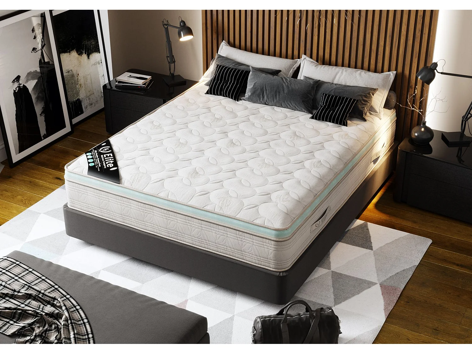 Matelas Aloe Vera 90x200 hauteur 27cm