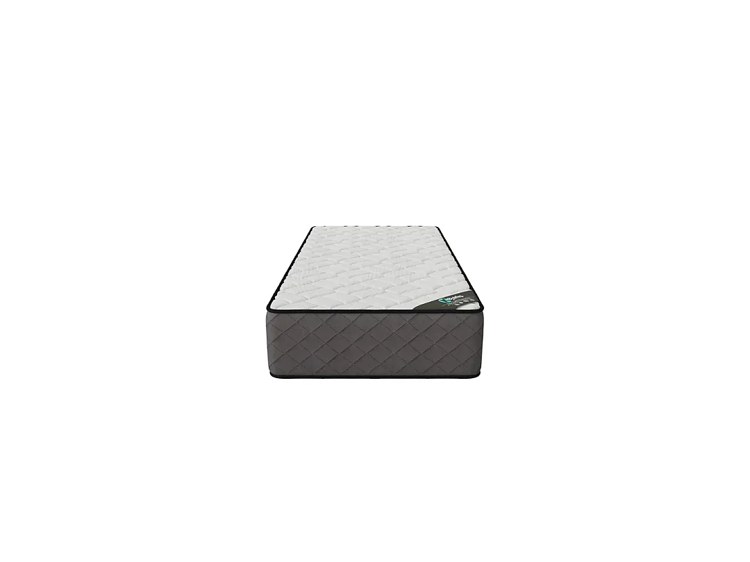 Matelas Hotel Confort 120x200 cm Hauteur 30 cm Mousse Polyuréthane Haute résilience Tissu Stretch Effet VeloursSoutien ferme