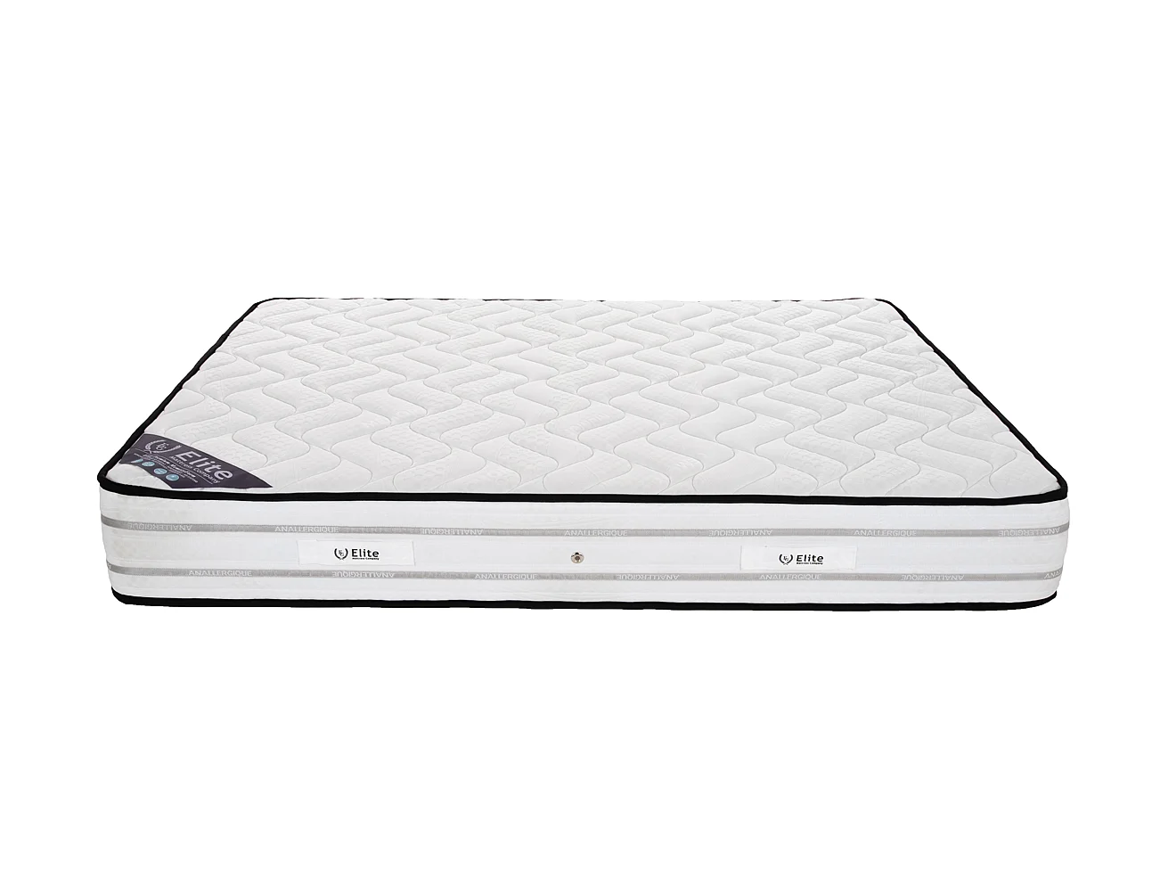 Matelas Memory Foam 140x190 cm Hauteur 25 cm Mousse à Mémoire de Forme tissu stretch double face Soutien mi-ferme