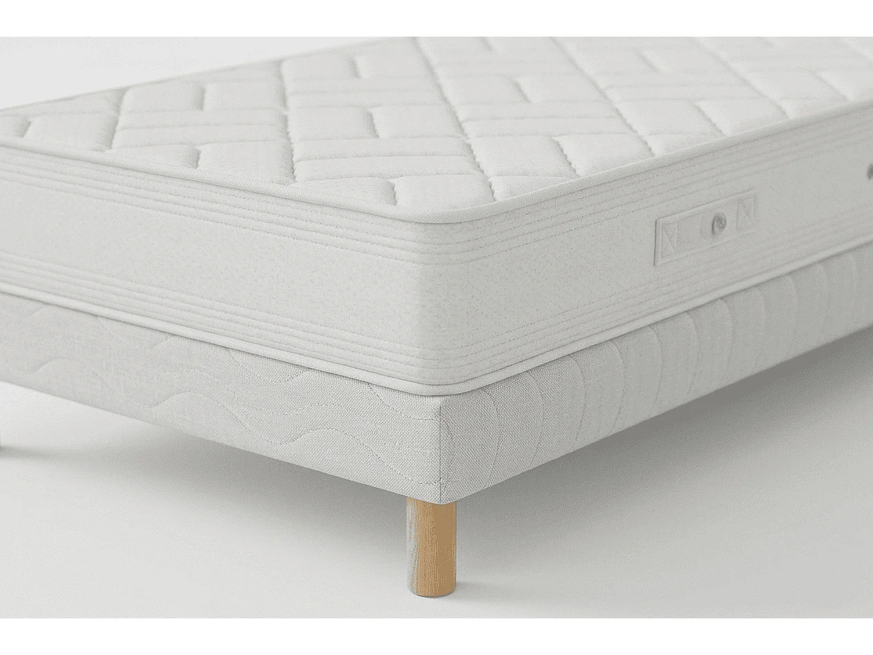 Matelas Zen 140x190 cm Hauteur 20 cm Mousse Polyuréthane Techno Foam Coutil Stretch Hypoallergénique Soutien équilibré