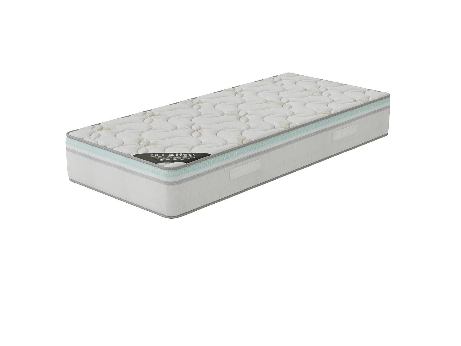 Matelas Aloe Vera 80x200 cm Hauteur 27 cm Mousse à Mémoire de Forme Infusée Aloe Vera Double Face Soutien mi-ferme