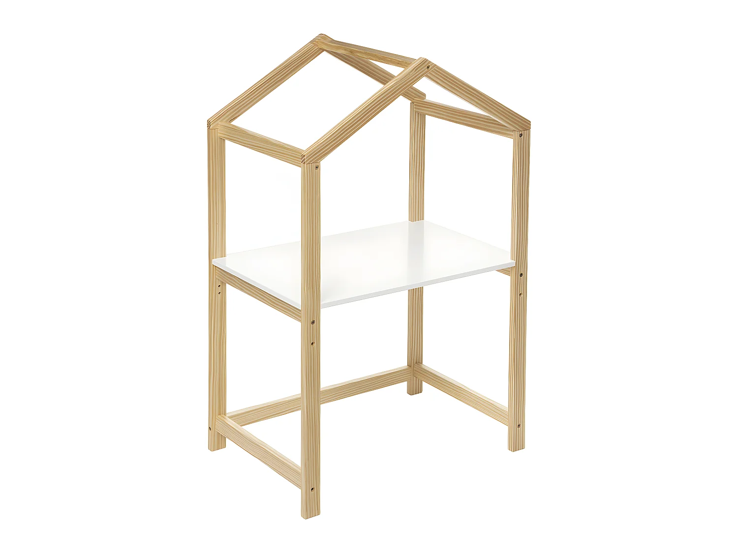 Bureau Enfant forme Maison en Bois H 101 cm