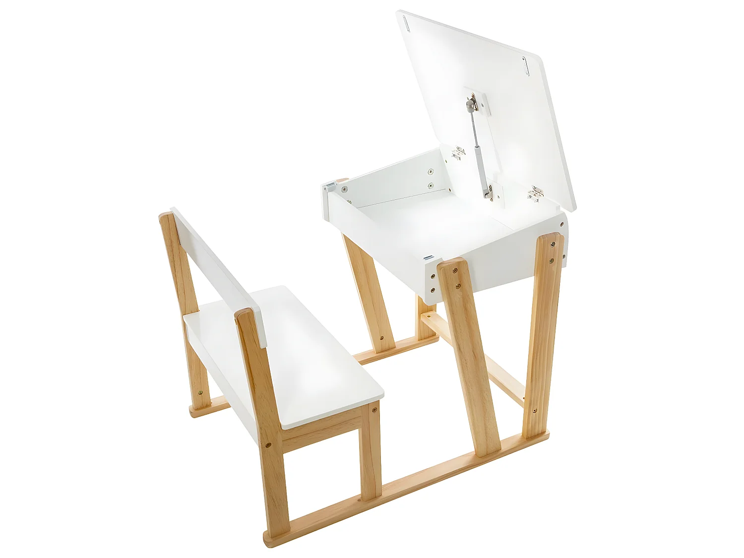 Bureau enfant Pupitre en Bois H 58 cm