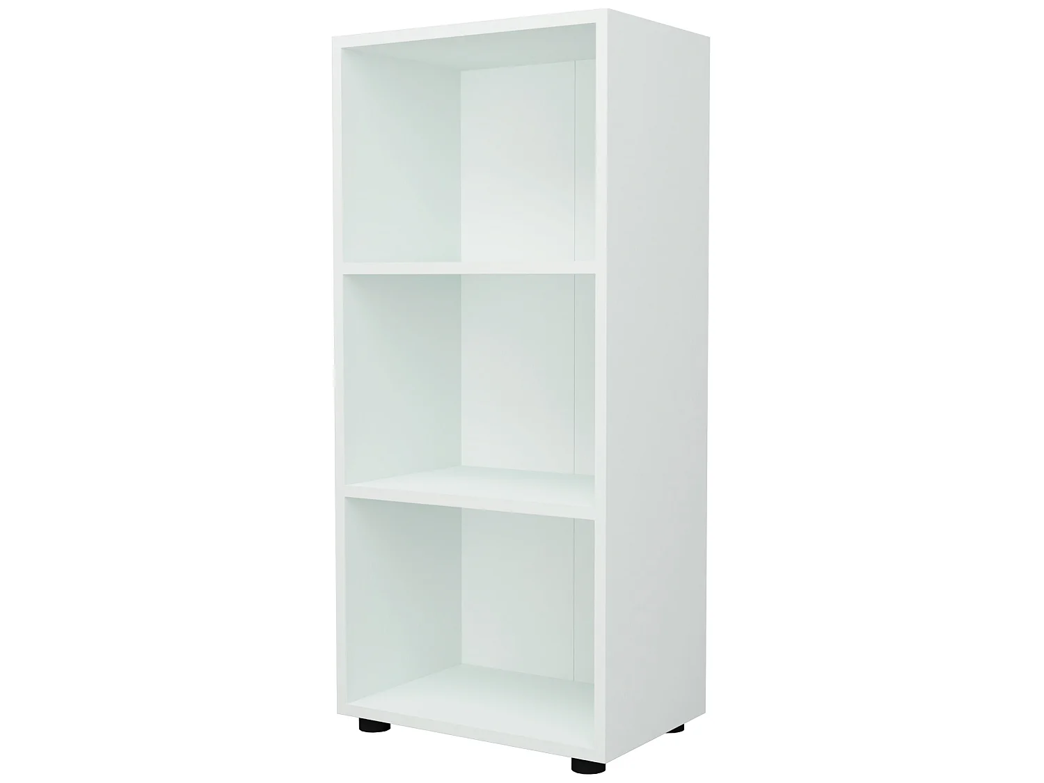 Bibliothèque Vara à 3 niveaux 108 x 49 x 30 cm blanc [en.casa]