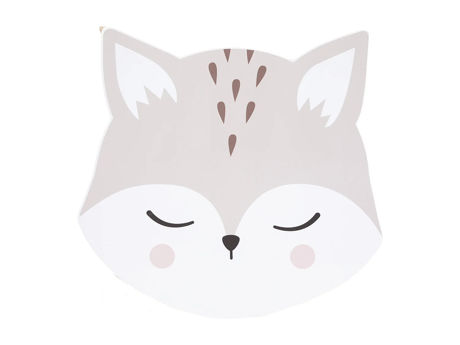 Table Renard en Bois H 43 cm pour Chambre d'enfant