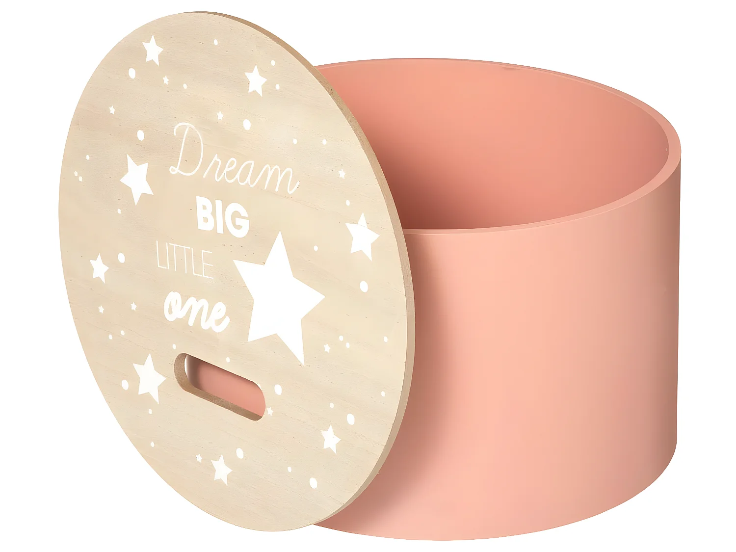 Set de 2 Tables Coffre de rangement Rose en Bois Chambre d'enfant