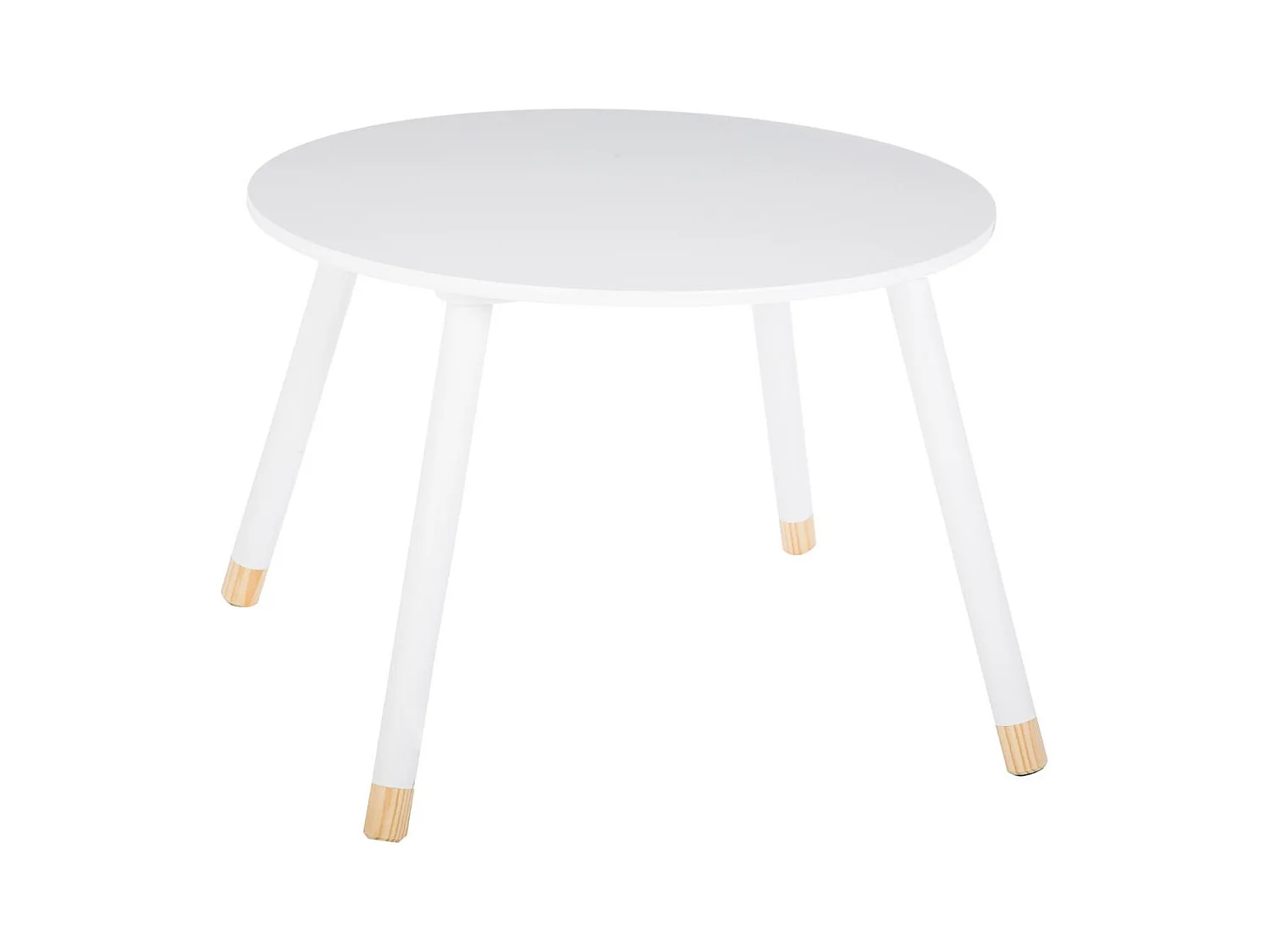 Table pour Enfant en Bois Blanc D 60 cm