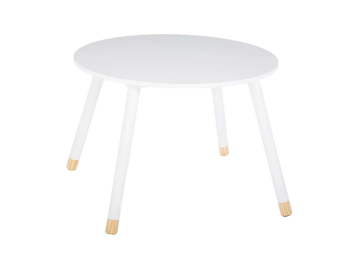 Table pour Enfant en Bois Blanc D 60 cm