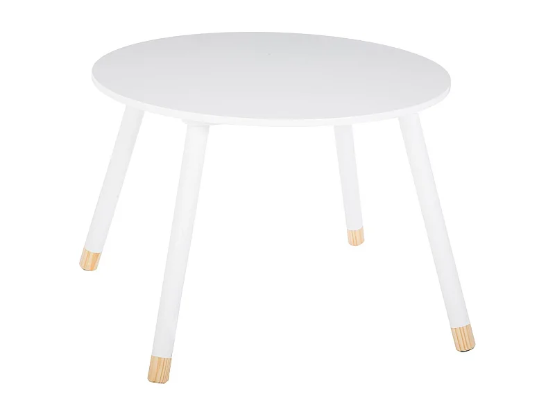 Table pour Enfant en Bois Blanc D 60 cm