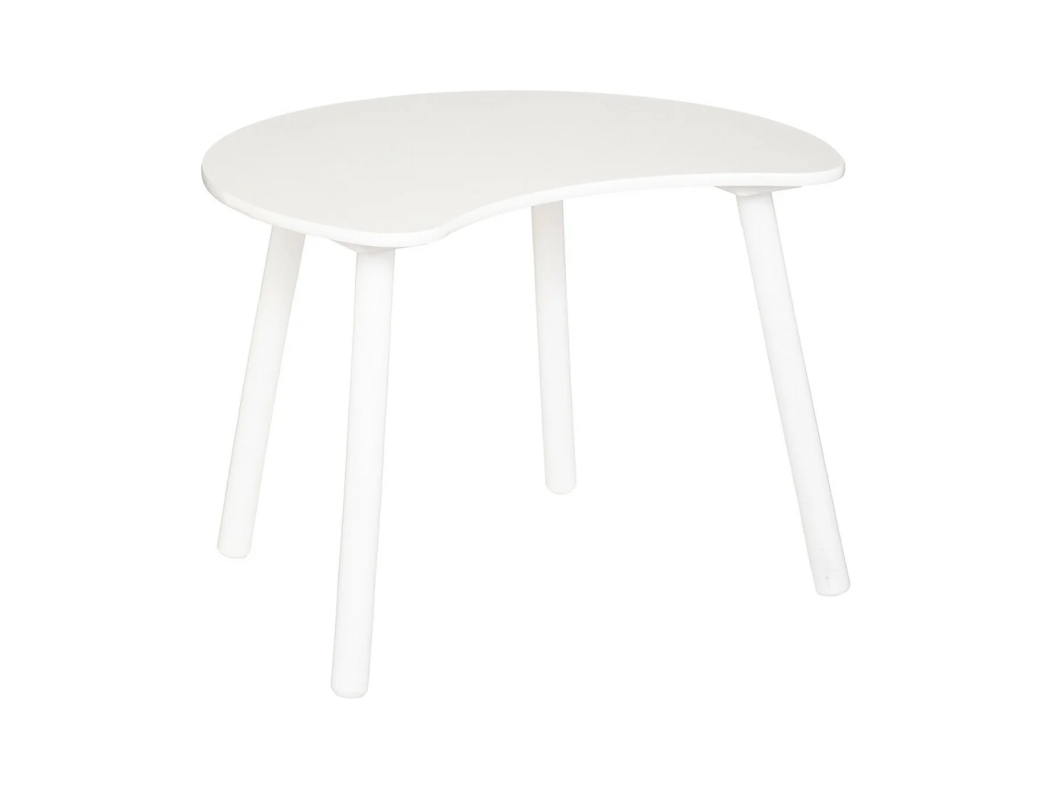 Table pour Enfant en Bois Blanc forme Lune