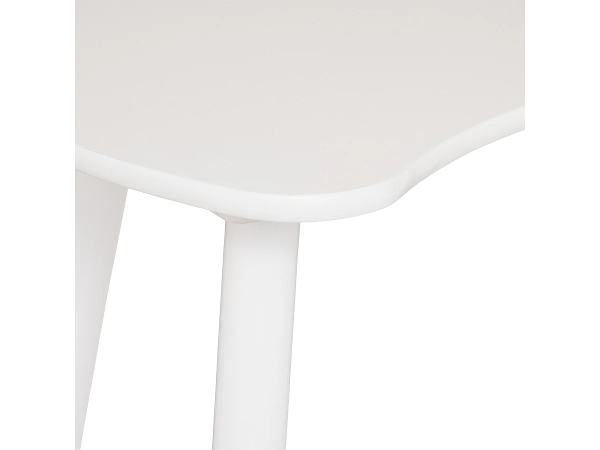 Table pour Enfant en Bois Blanc forme Lune