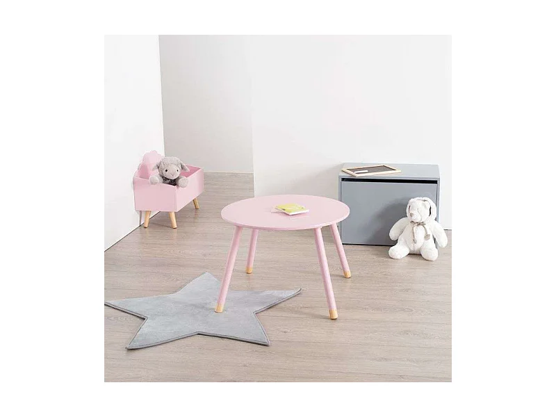Tisch rosa 43x60x60cm