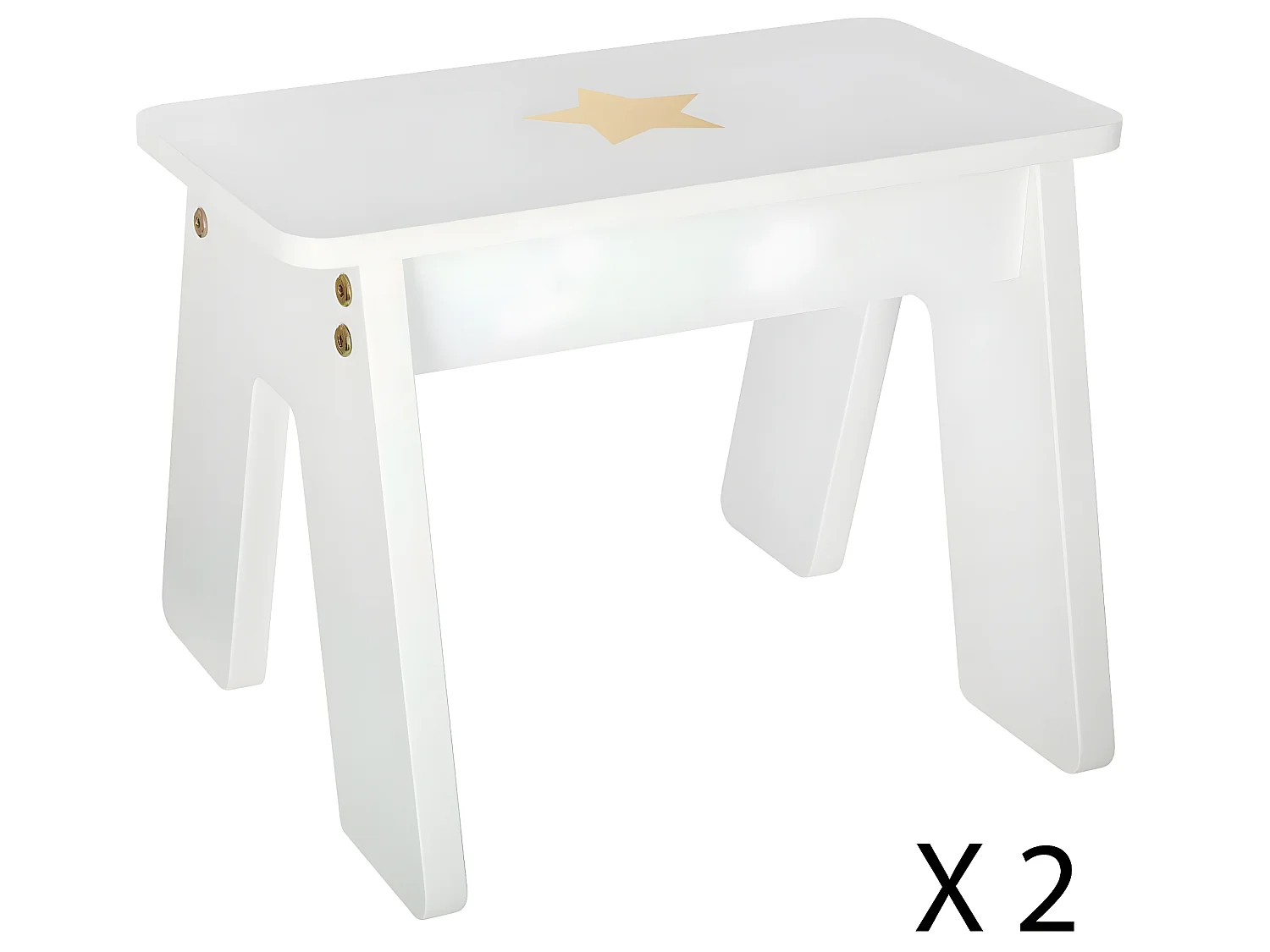 Table de jeux et 2 Tabourets pour Enfant