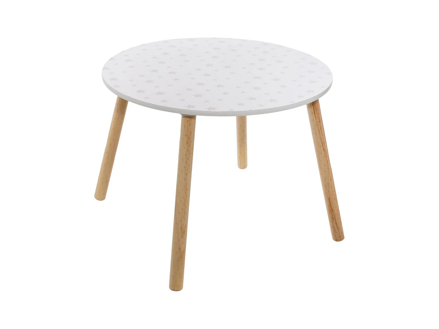 Table pour Enfant en Bois motif étoiles D 60 cm