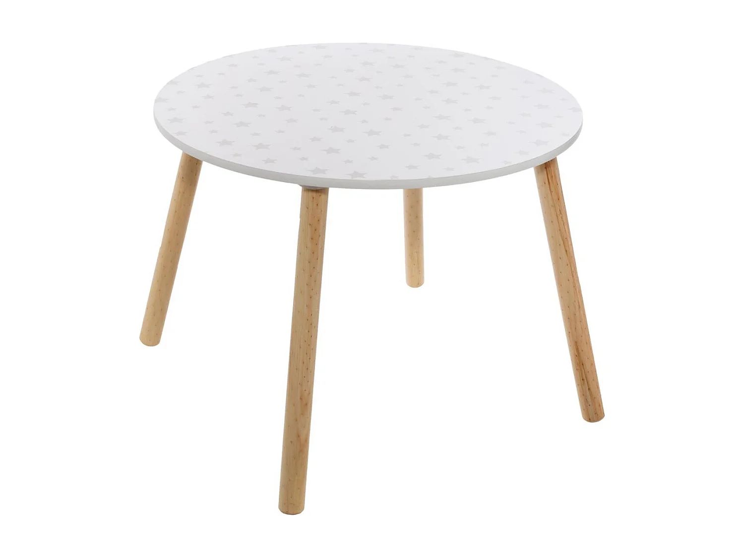Table pour Enfant en Bois motif étoiles D 60 cm