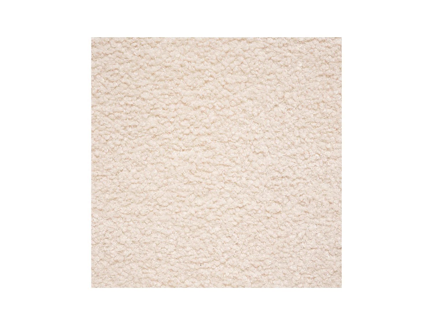 Fauteuil pour Enfant en Bois et Tissu bouclette écru H 46 cm