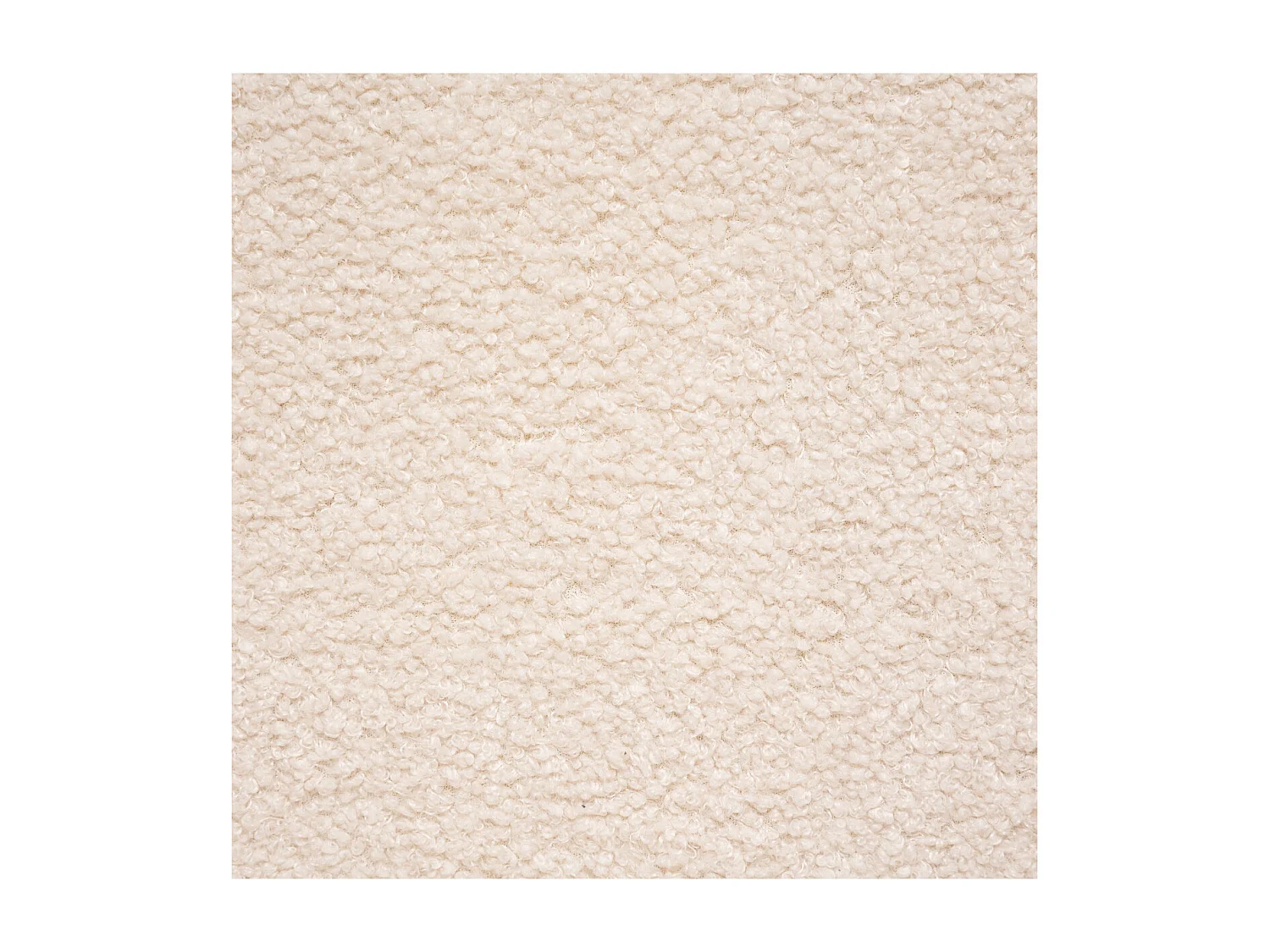 Fauteuil pour Enfant en Bois et Tissu bouclette écru H 46 cm