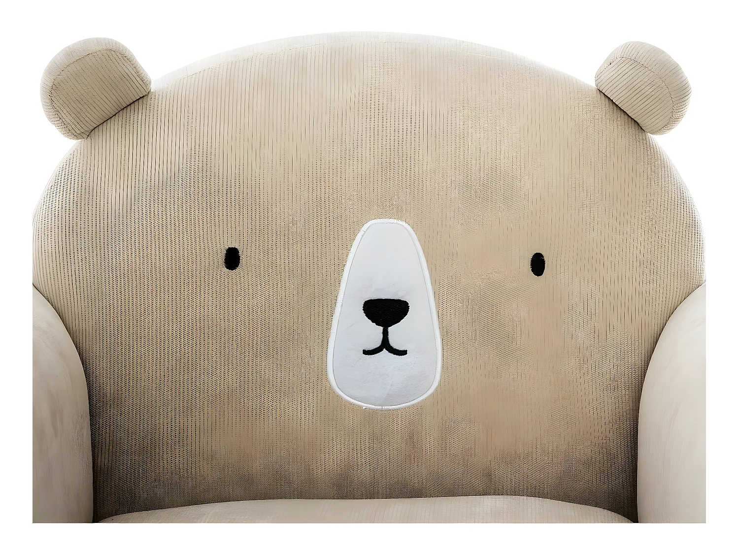 Fauteuil pour Enfant Beige Oreilles d' Ours