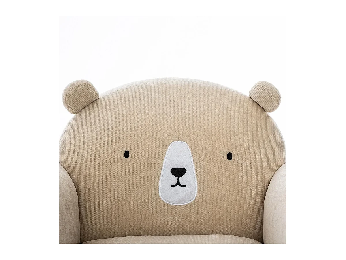 Fauteuil pour Enfant Beige Oreilles d' Ours