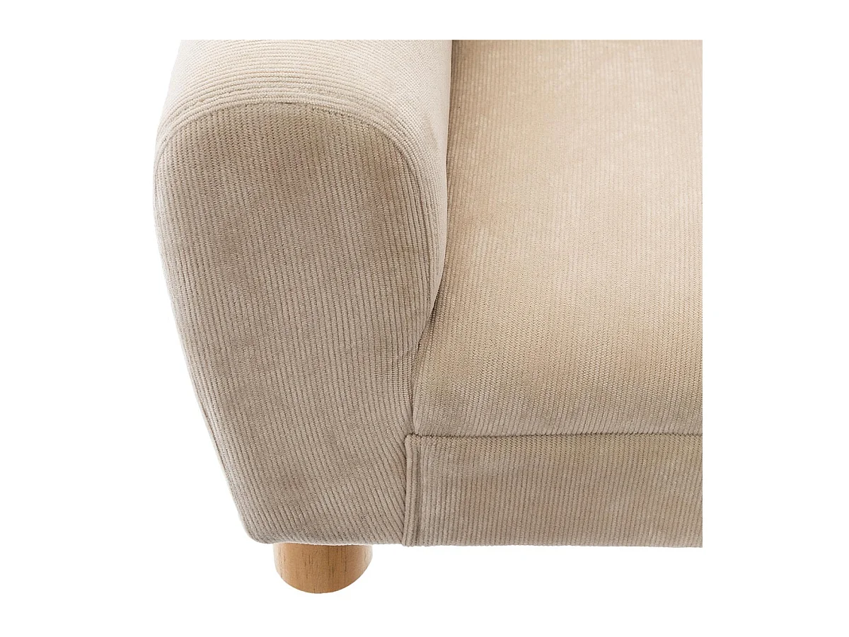 Fauteuil pour Enfant Beige Oreilles d' Ours