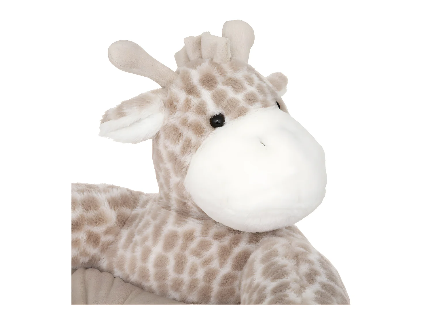 Fauteuil Girafe fourrure beige 48 x 42 x 45 cm