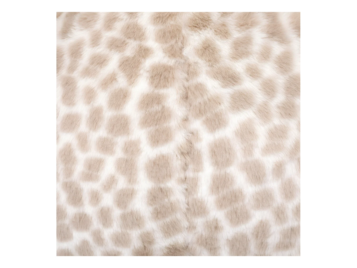 Fauteuil Girafe fourrure beige 48 x 42 x 45 cm