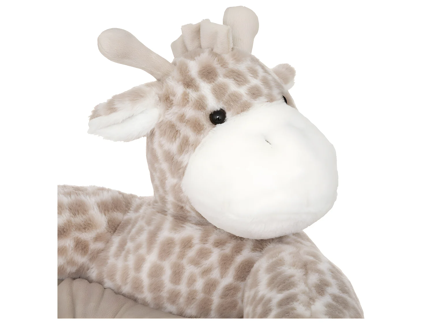 Fauteuil Girafe fourrure beige 48 x 42 x 45 cm