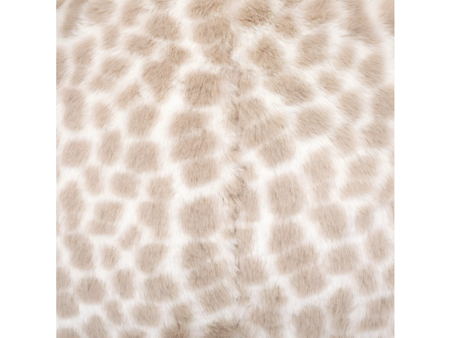 Fauteuil Girafe fourrure beige 48 x 42 x 45 cm