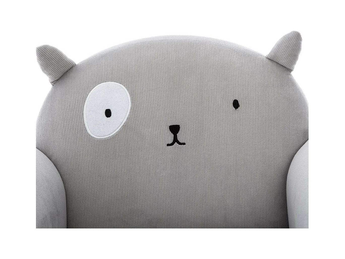 Poltrona per bambini poliestere grigia 52x44x43cm