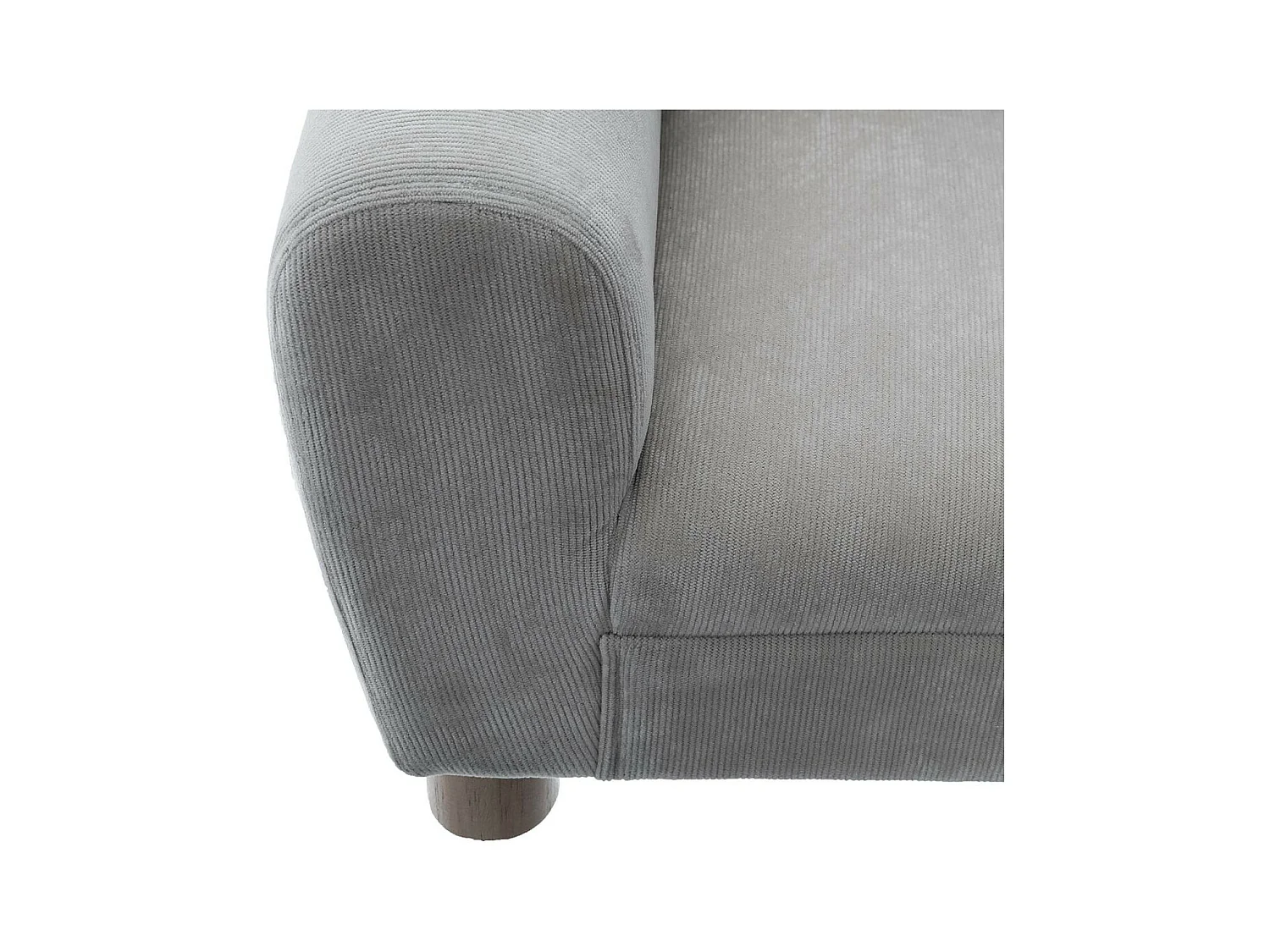 Poltrona per bambini poliestere grigia 52x44x43cm