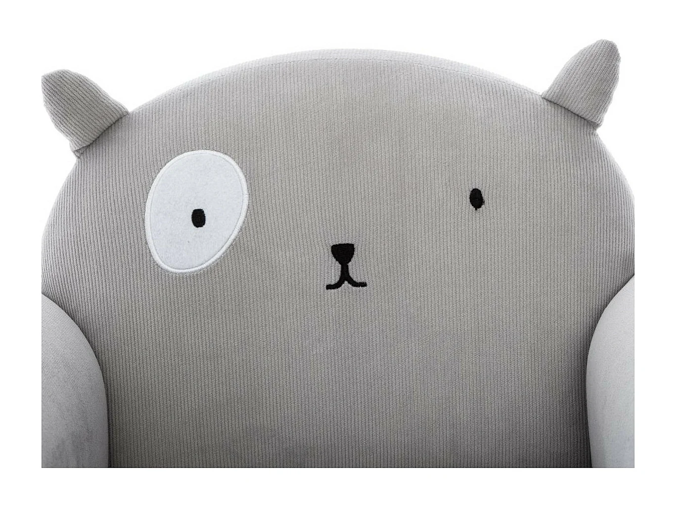 Fauteuil pour Enfant Gris Oreilles de Chat