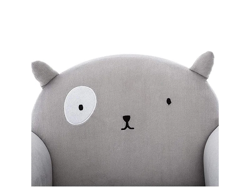 Fauteuil pour Enfant Gris Oreilles de Chat