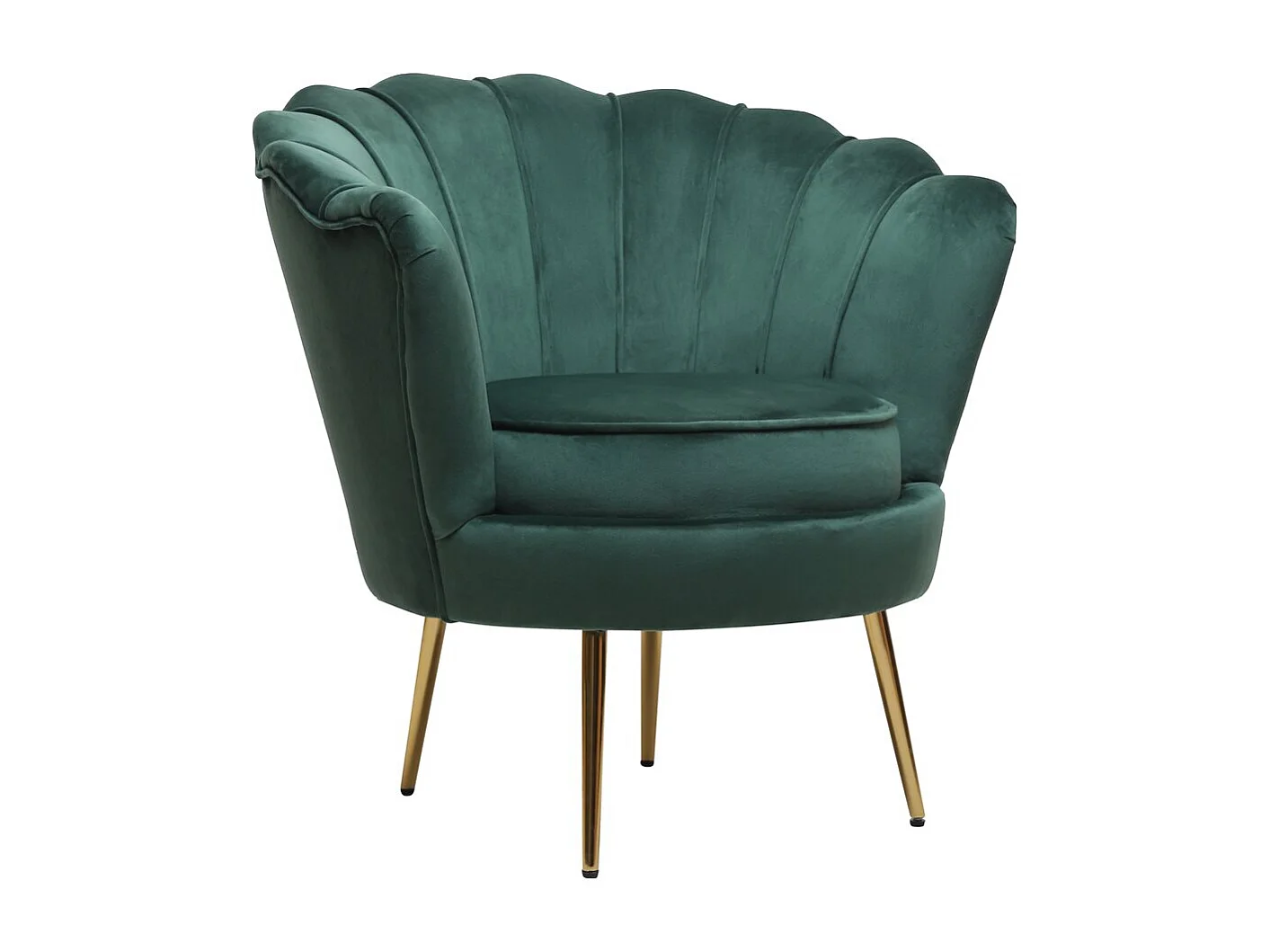 Poltrona de veludo "Floria" - Design moderno e confortável para o seu interior