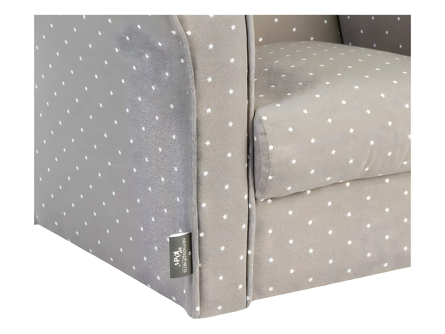 Fauteuil pour Enfant Gris Taupe déco étoile