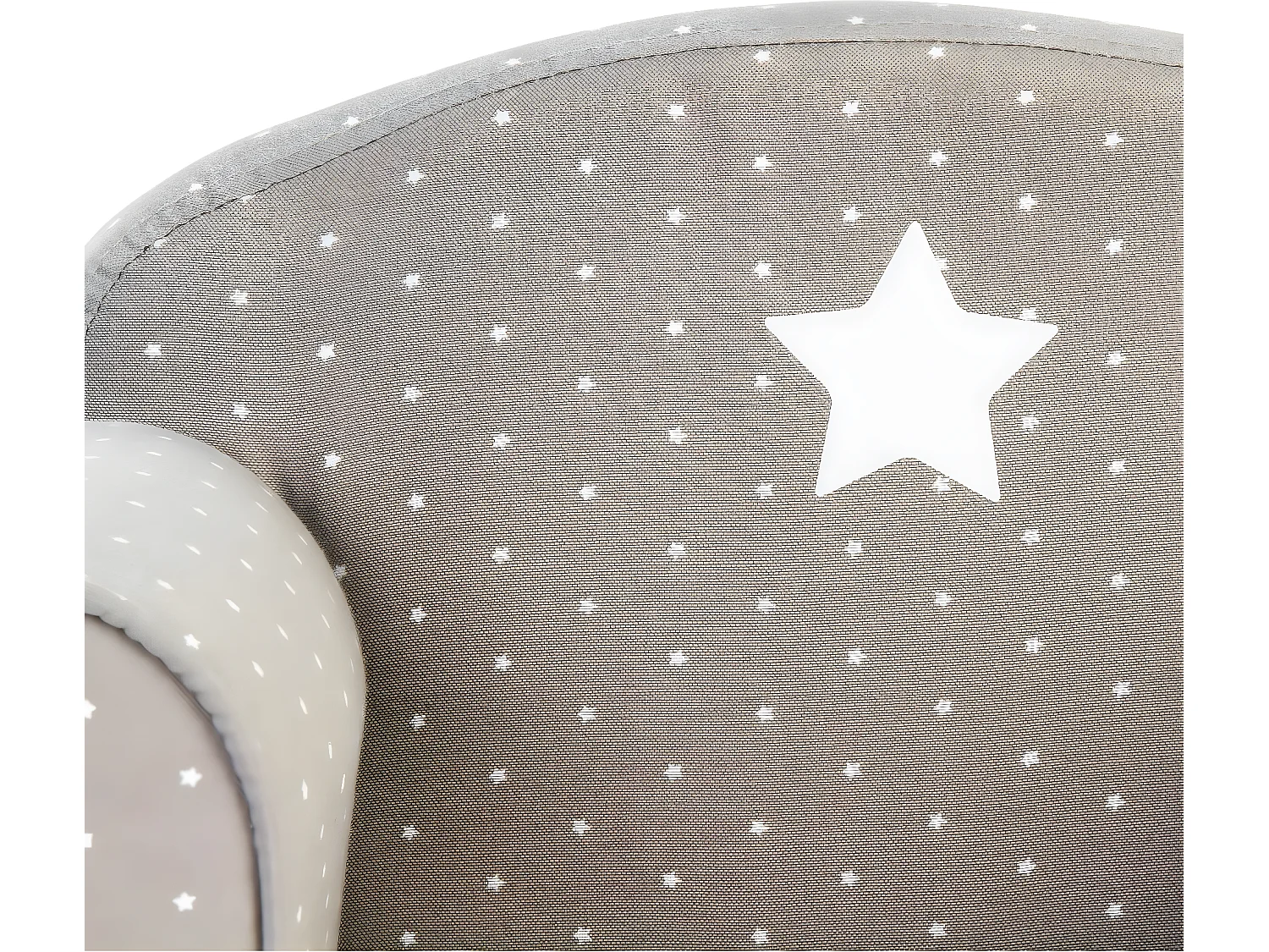 Fauteuil pour Enfant Gris Taupe déco étoile