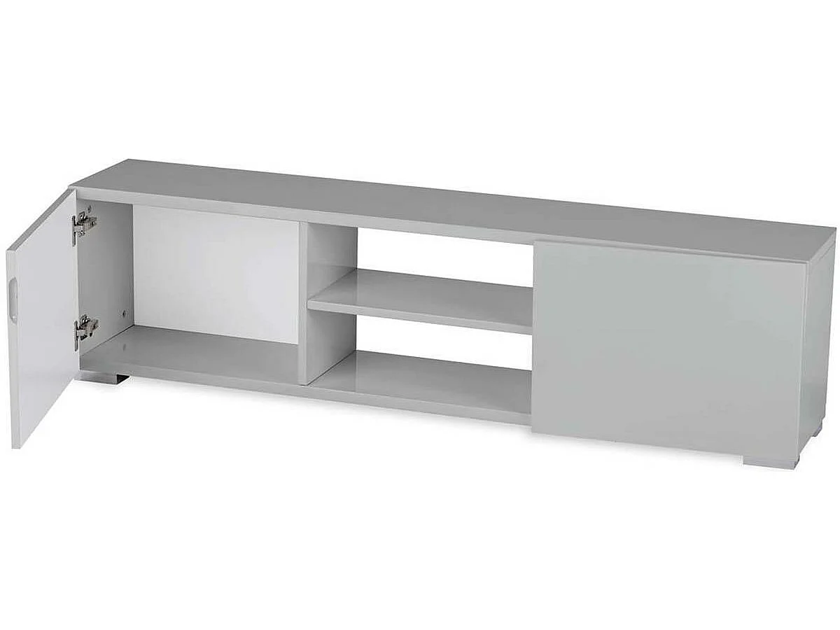 Meuble TV "Frida" - 155 x 31 x 42,5 cm - Gris