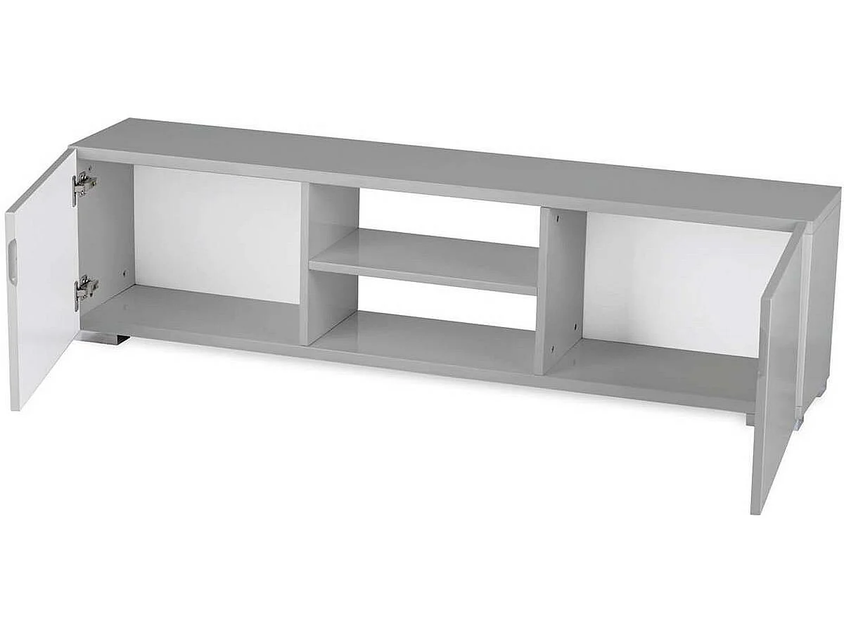 Meuble TV "Frida" - 155 x 31 x 42,5 cm - Gris