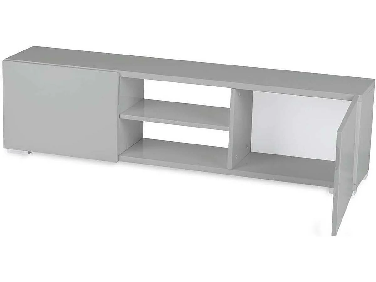 Meuble TV "Frida" - 155 x 31 x 42,5 cm - Gris