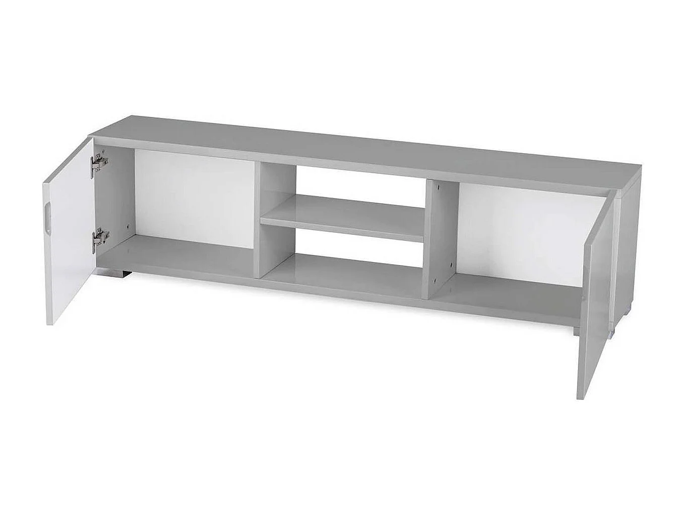 Meuble TV "Frida" - 155 x 31 x 42,5 cm - Gris