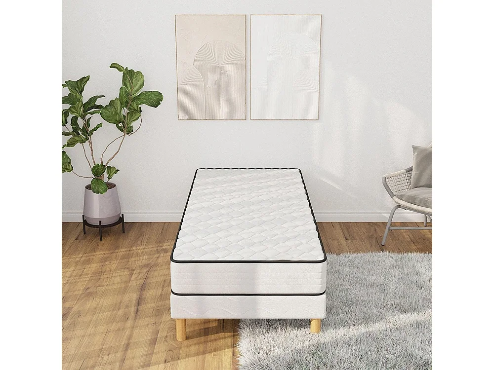 Ensemble matelas mousse Medicaltex + sommier 120x200 hauteur 20cm
