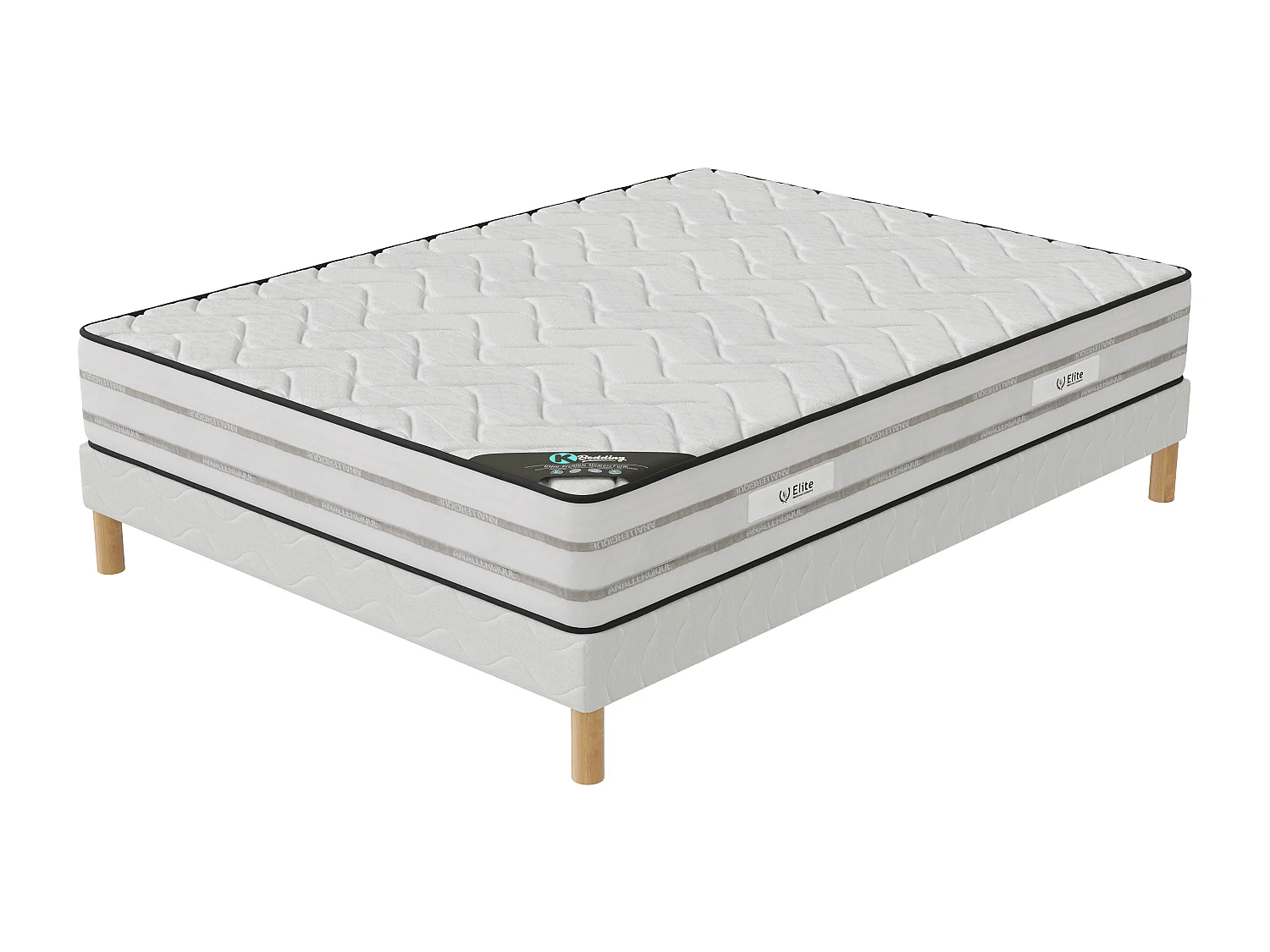 Ensemble matelas MemoryFoam + sommier 140x200 hauteur 25cm